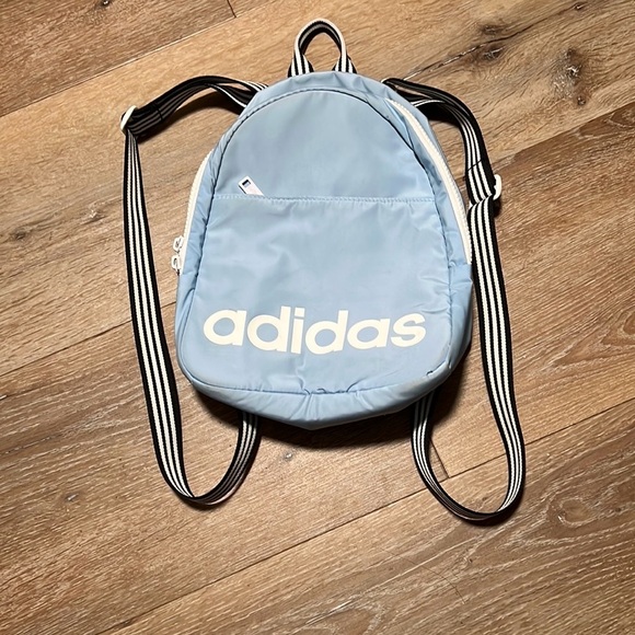 adidas Handbags - Adidas Light Blue Mini Backpack